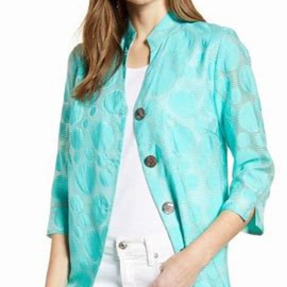 Ming Wang $340 52609 Mint Bubble Jacket Sz 0X NWT! - Picture 2 of 7